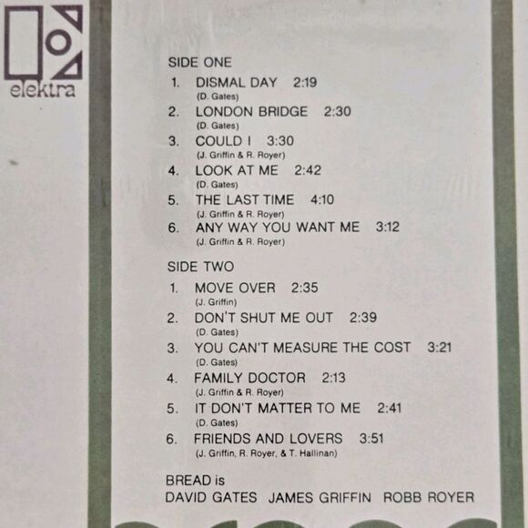 BREAD, Bread UK LP Excellent David Gates, Rare First US, Ephemera 1969 - Picture 5 of 7